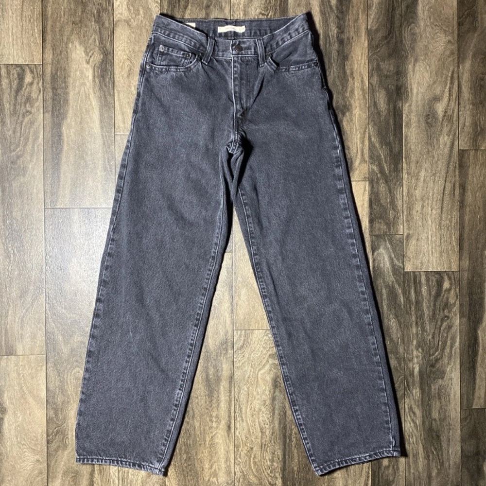 Levi's Straight Leg Jeans - Washed Black